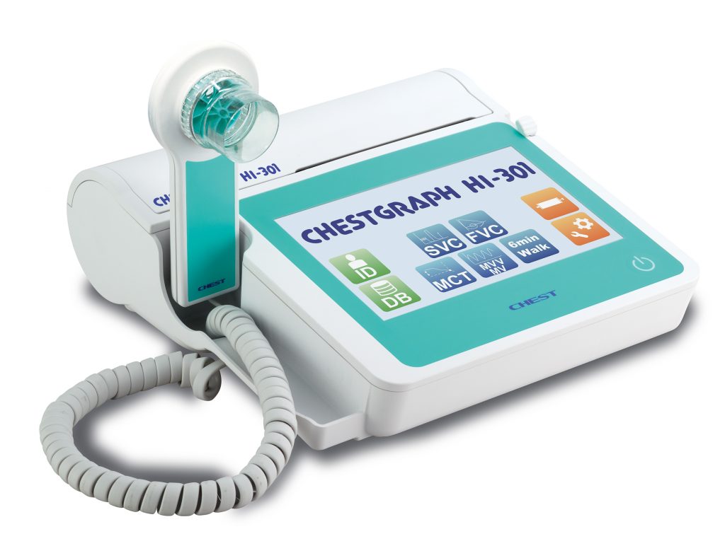 Spirometer, CHESTGRAPH HI-301 with Turbine Sensor (Chest MI, Japan)